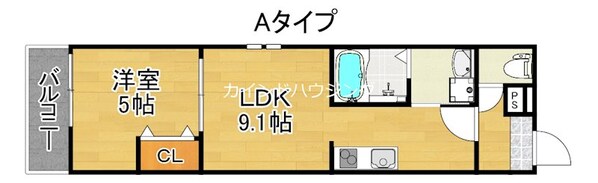 住吉東駅 徒歩6分 3階の物件間取画像